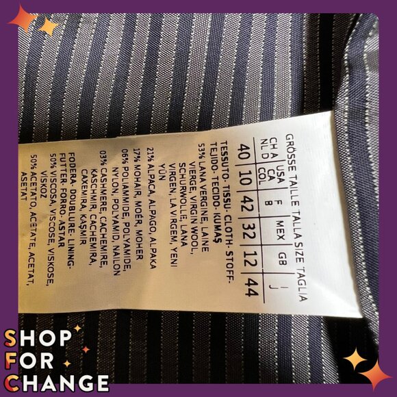 WEEKEND MaxMara Blue Coat size 10 - Picture 7 of 9